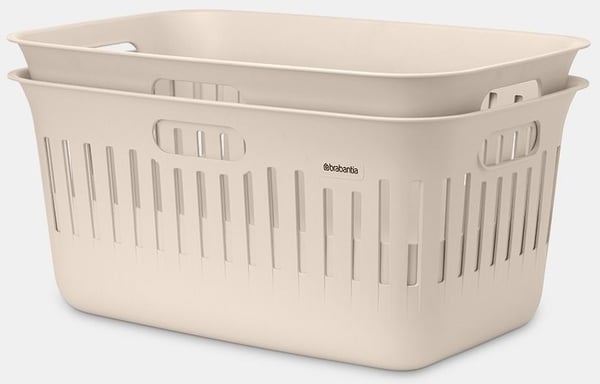 Miniatyrbillede 1 af 9: Brabantia Collect-It vasketøjskurv 40 L Rektangulær Genanvendt plast Beige