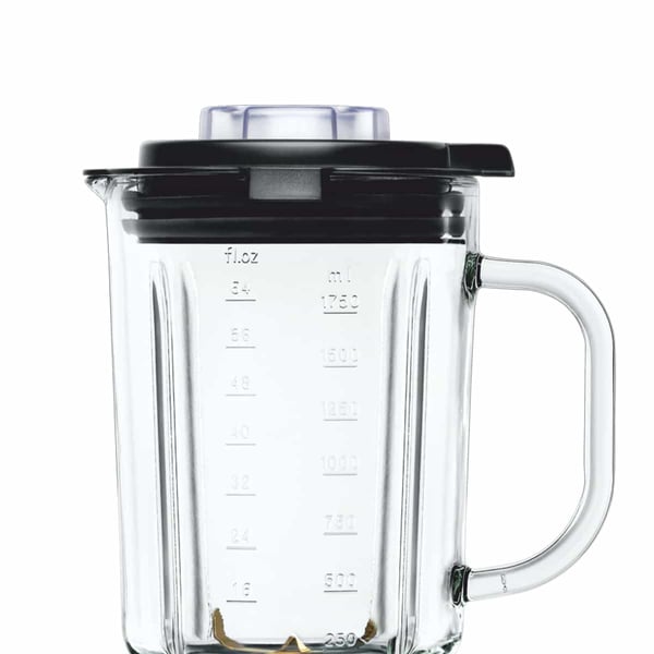 Haeger LQ-120.006A blender 1,75 L Bordplade blender 1200 W Sort, Rustfrit stål, Transparent