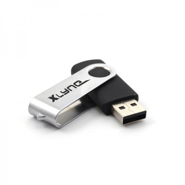 xlyne 177532-2 USB-sticka 32 GB USB Type-A 2.0 Svart, Silver