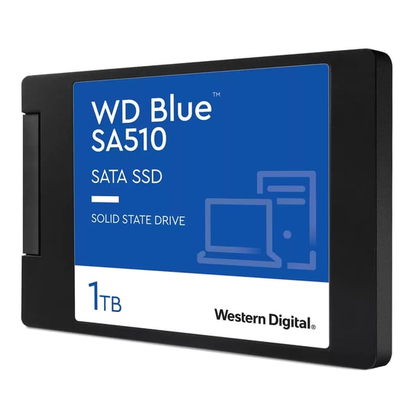Miniatyrbillede 3 af 3: WD Blue SA510 WDS100T3B0A - SSD - 1 TB - intern - 2.5\" (6.4 cm)