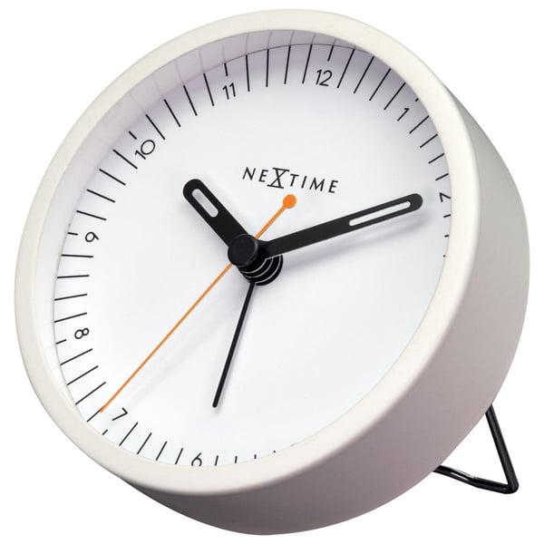 NeXtime Small Mekanisk vækkeur Hvid