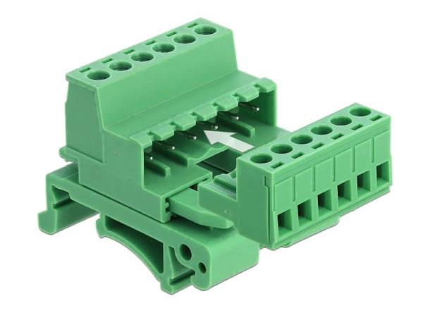 Miniatyrbillede 2 af 2: DeLOCK 66080 termisk blok 6-pin Grøn