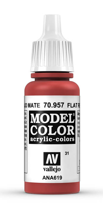 Vallejo 70.957 akrylmaling 17 ml Rød Flaske