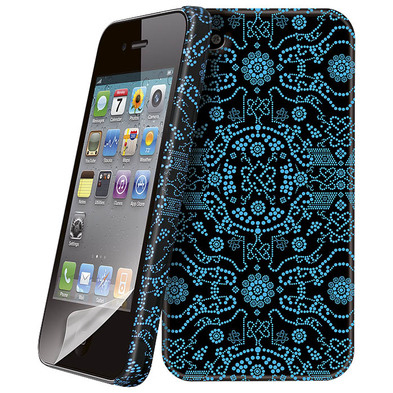Bigben Interactive IP4IMLBLUE1 mobiltelefon etui Cover Sort, Blå