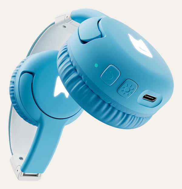 tonies 10003270 hovedtelefoner/headset Trådløs Musik/hverdag USB Type-C Bluetooth Lyse Blå, Hvid
