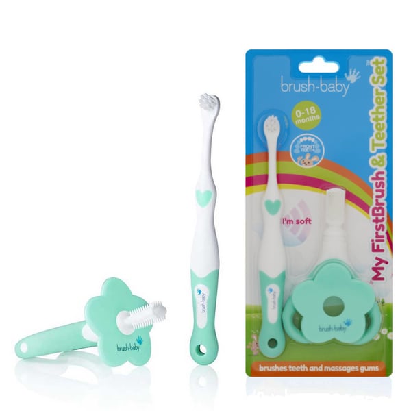 Brush-Baby BRB097 tandborste Tandborstset Grön, Vit Små barn