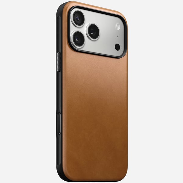 Nomad Modern Leather Case mobiltelefon etui 17,5 cm (6.9") Cover Solbrun