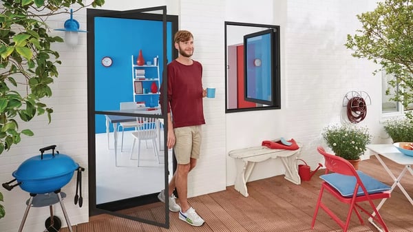 Miniatyrbild 2 av 2: TESA 55192-00003-00 myggnät Dörr Antracit