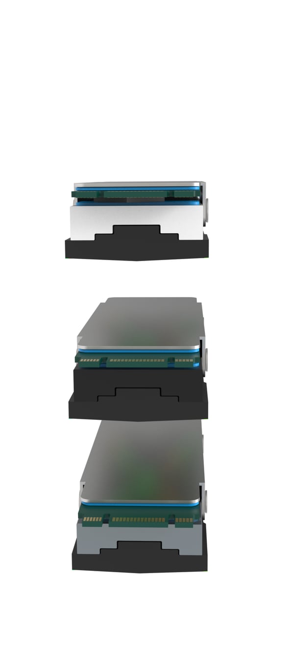 Miniatyrbillede 3 af 6: Xilence M2SSD.B.ARGB Hukommelsesmodul Køler Sort 1 stk