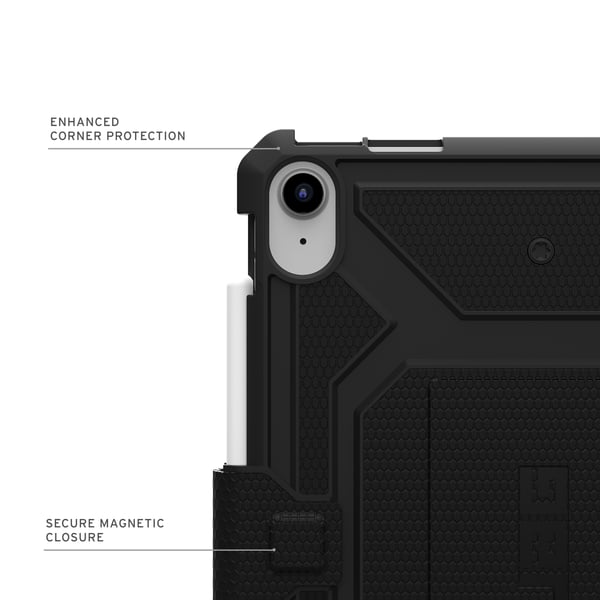 Miniatyrbild 3 av 10: Urban Armor Gear 124509114040 iPad-fodral 27,9 cm (11") Folio Svart