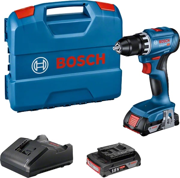 Bosch GSR 18V-45 1900 RPM 900 g Svart, Blå, Röd