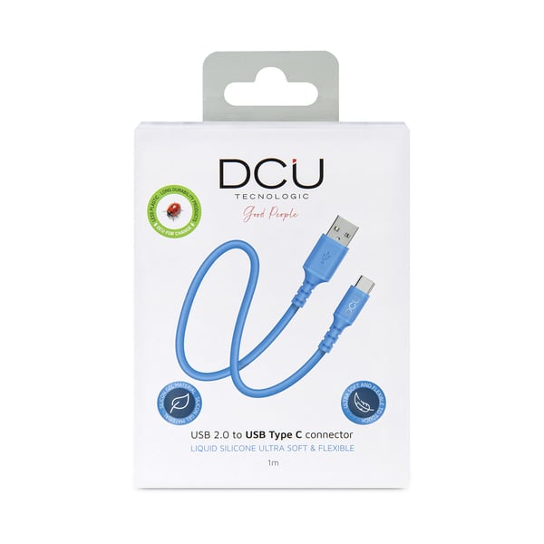 DCU Advance Tecnologic 30402075 USB-kabel USB 2.0 1 m USB A USB C Blå