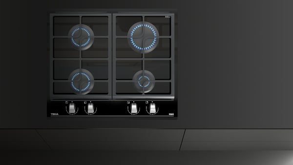 Teka GZC 64300 Sort Indbygget 60 cm Gaskomfur 4 zone(s)