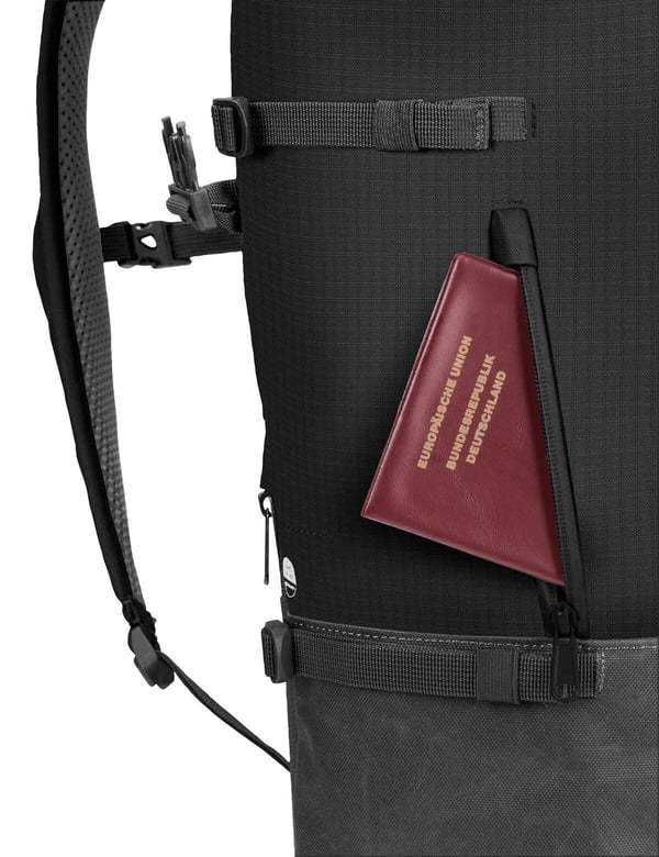 VAUDE CityGo 23 II Daypack reppu Arkireppu Musta Polyesteri, Polyuretaani (PU)