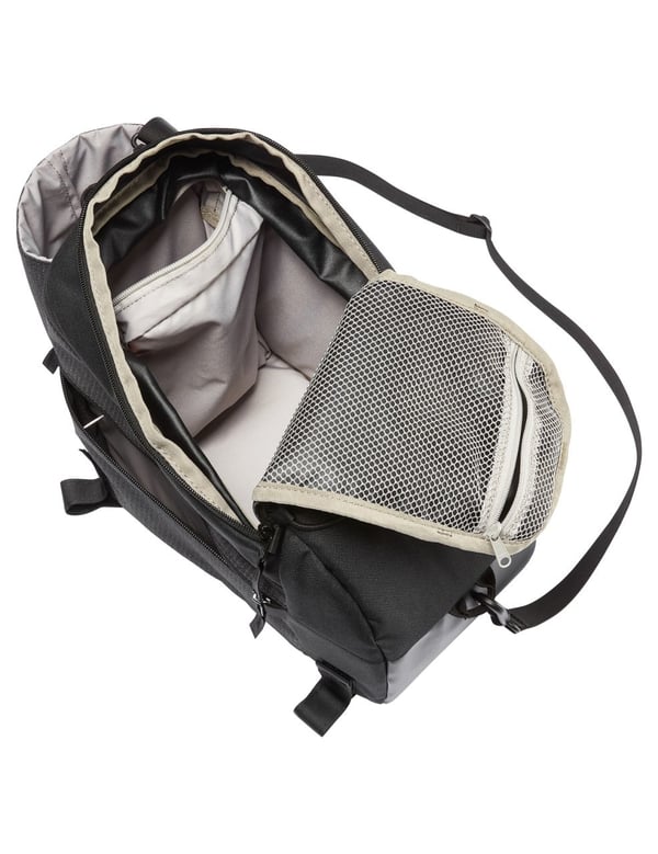 Miniatyrbillede 3 af 3: VAUDE Silkroad L Luminum Bagside Cykeltaske 11 L Polyester, Polyurethan Sort