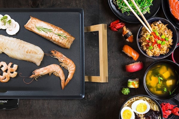 Pikkukuva 12 / 13: Bestron ABP603BB teppanyaki-keittolevy 1800 W Pöytämalli