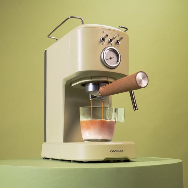 Miniatyrbild 2 av 6: Cecotec Power Espresso 20 Retro Green Espressomaskin 1,25 l