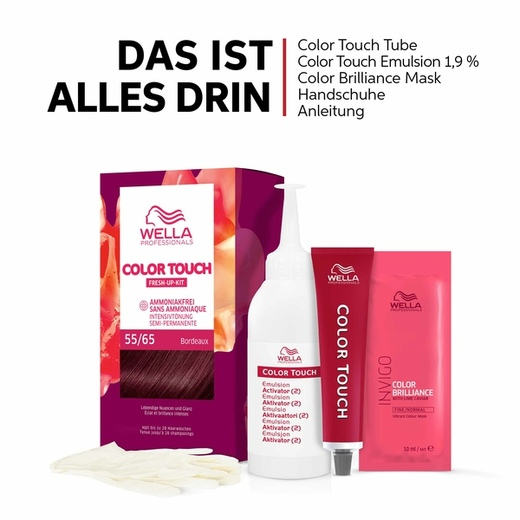 Miniatyrbild 3 av 3: Wella Color Touch Fresh Up Kit hårfärg Brun 130 ml