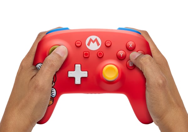 PowerA NSGP0309-01 spil-controller Flerfarvet, Rød Gamepad Analog/digital Nintendo Switch, Nintendo Switch Lite, Nintendo Switch OLED