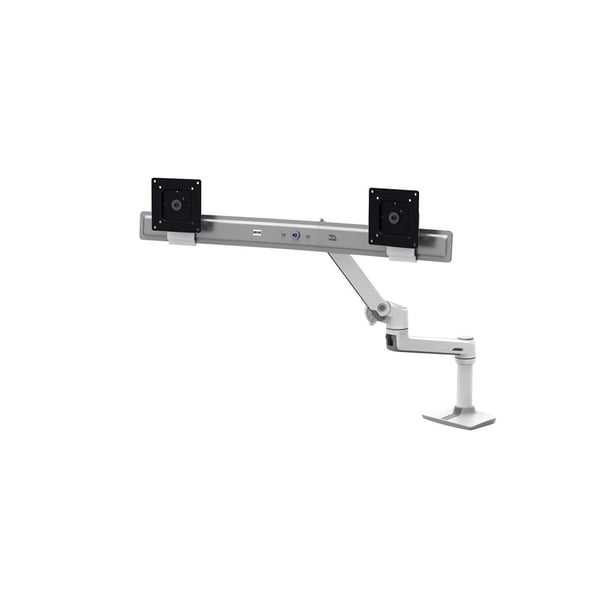 Miniatyrbillede 3 af 4: Ergotron LX Series Desk Dual Direct Arm 63,5 cm (25") Skrivebord Hvid