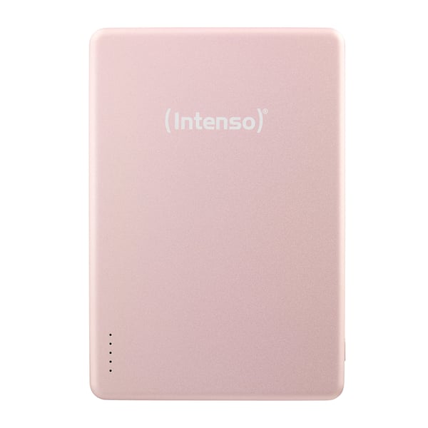 Intenso MW5000 Litium Polymer (LiPo) 5000 mAh Trådlös laddning Rosa