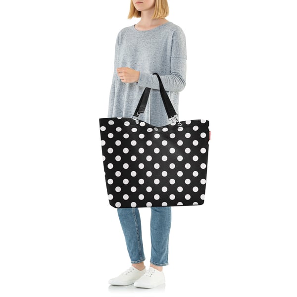 Reisenthel shopper XL Sort, Hvid Mulepose