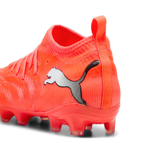 PUMA Future 9 Match FG/AG Jr Fotboll Hankoppling Orange, Vit