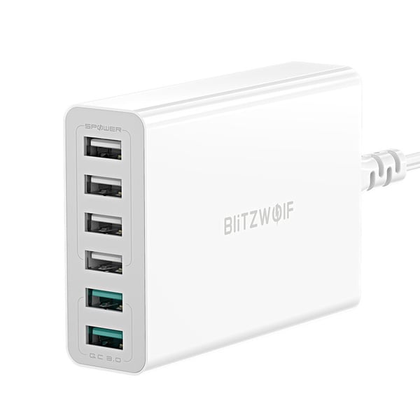 Miniatyrbild 1 av 5: BlitzWolf BW-S15 mobilladdare Universal Vit AC Snabb laddning inomhus