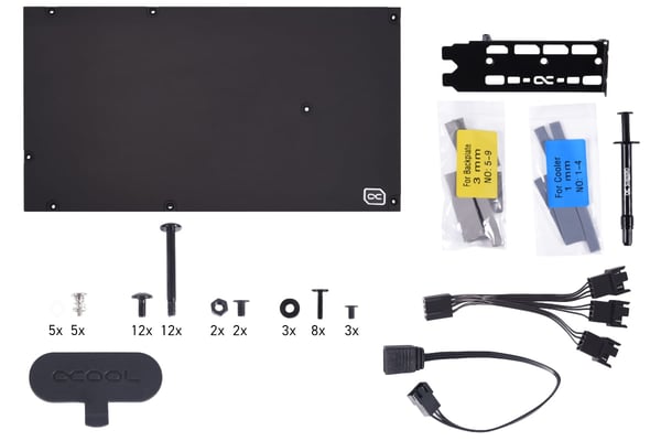 Miniatyrbillede 6 af 8: Alphacool 14476 Computerkølesystem Grafikkort Væskekølingssæt 12 cm Sort