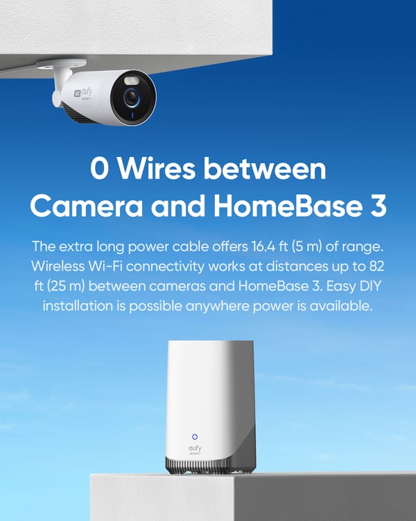 Pikkukuva 3 / 17: Anker Innovations eufyCam E330 Laatikko IP-turvakamera Ulkona 3840 x 2160 pikseliä Seinä