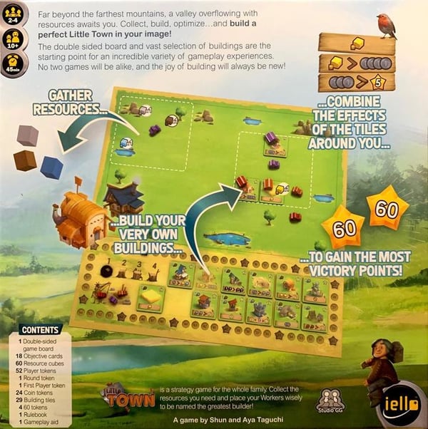 Pikkukuva 2 / 3: Iello Little Town Lautapeli Strategia