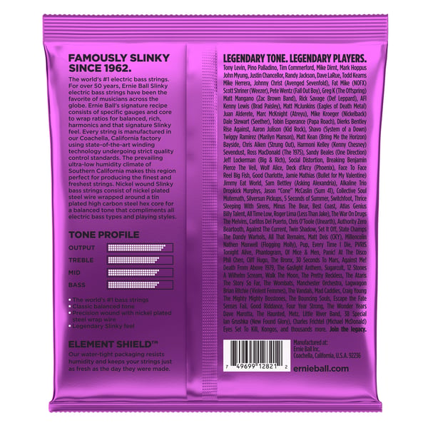 Ernie Ball Power Slinky Nickel Bas 5 styck Stål Gitarr