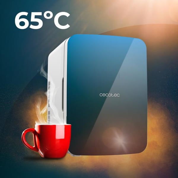 Cecotec 02698 køleskab Fritstående 10 L Blå, Hvid