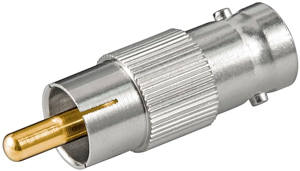 Goobay 11355 kabelomvandlare (hane/hona) BNC RCA Silver Goobay 11355 kabelomvandlare (hane/hona) BNC RCA Silver