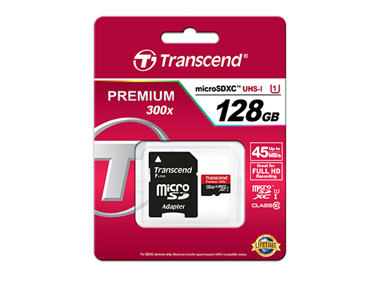 Miniatyrbillede 2 af 2: Transcend TS64GSDU3 128 GB MicroSDHC MLC Klasse 10