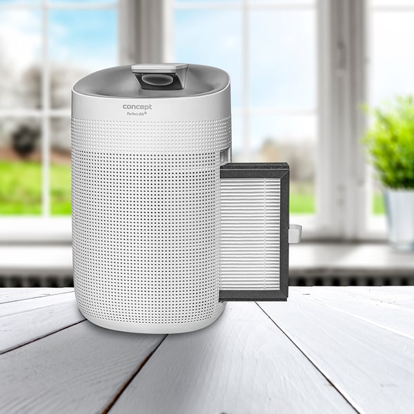 Concept OV1200 avfuktare 1 l 50 dB 45 W Silver, Vit