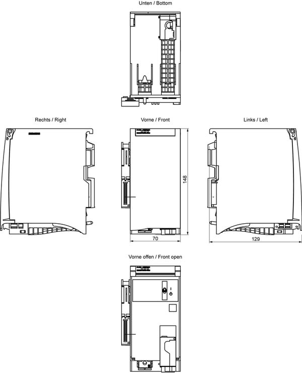 Miniatyrbillede 2 af 3: Siemens 6ES7505-0RA00-0AB0 6ES75050RA000AB0 SPS-Stromversorgung