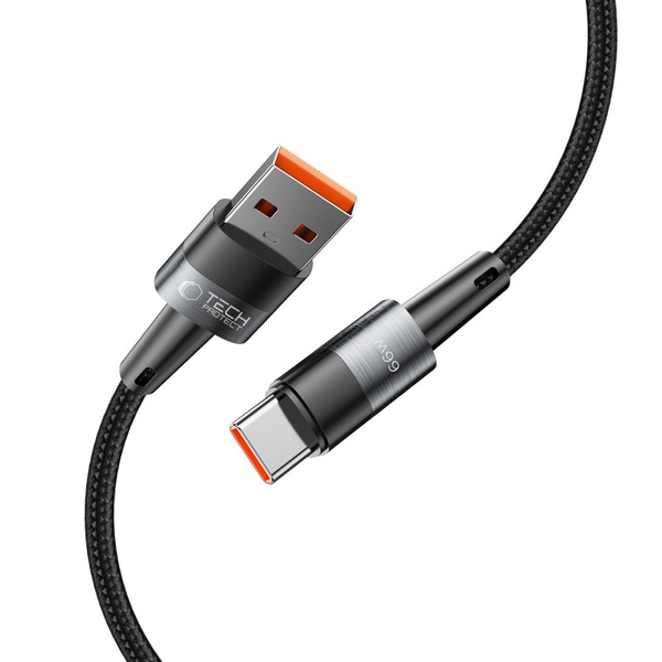 Miniatyrbild 2 av 6: TECH-PROTECT ULTRABOOST TYPE-C-KABEL 66W/6A 50CM GRÅ