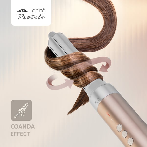 Eta Fenité Pastels Varmluftsbørste Airflow Guld 1400 W 2 m