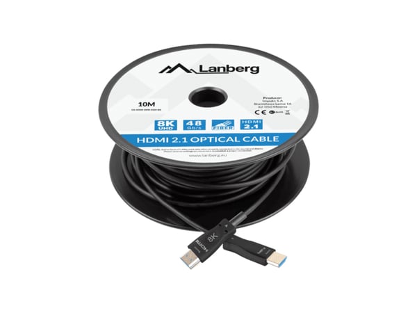 Lanberg CA-HDMI-30FB-0100-BK HDMI-kaapeli 10 m HDMI-tyyppi A (vakio) Musta