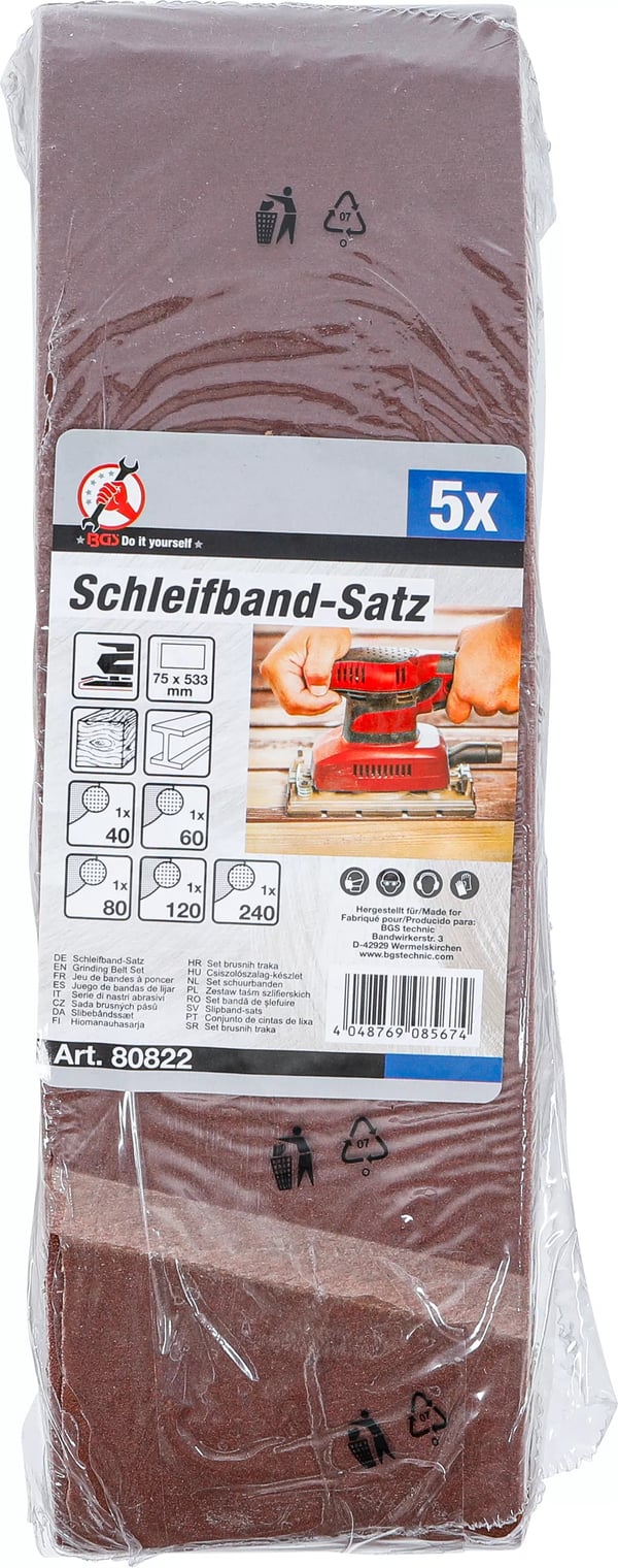 BGS technic Grinding Belt Set