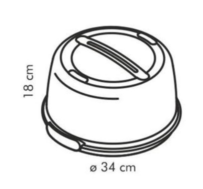 Tescoma 630840 matburkar Rund Pan Vit 1 styck
