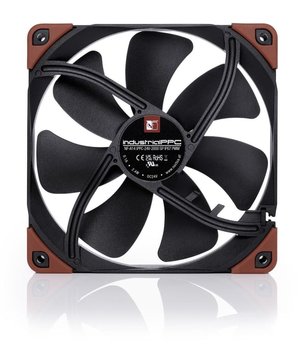 Noctua NF-A14 Datorväska Fan 14 cm Svart, Brun 1 styck