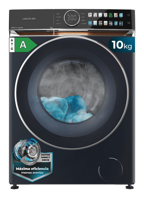 Miniatyrbillede 5 af 12: Cecotec Bolero DressCode 10980 Direct Drive Blue A vaskemaskine Front-læsning 10 kg 1400 rpm Blå