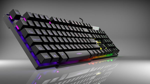 Inca IKG-446 tastatur Spil USB Sort