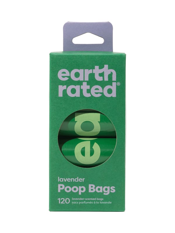 Earth Rated 870856000024 koiran ja kissan kakkapussi 120 kpl Muovi Kertakäyttöinen