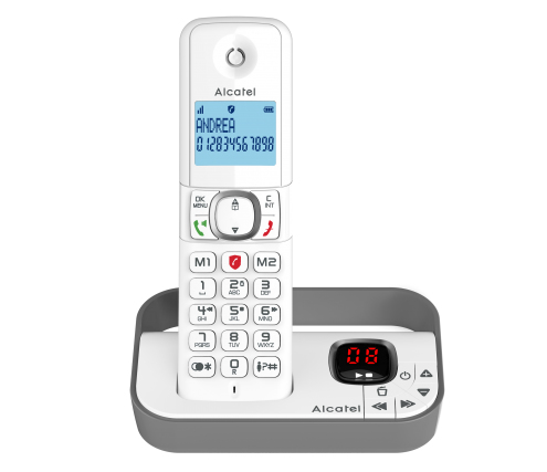 Alcatel F860 Voice Analog telefon Nummervisning Hvid