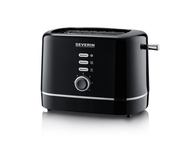 Miniatyrbillede 1 af 5: Severin AT 4321 brødrister 7 2 skive(r) 850 W Sort