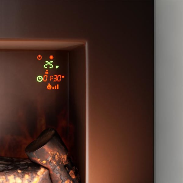 Cecotec Ready Warm 2200 Curved Flames Indendørs Indbygget pejs Elektrisk Sort