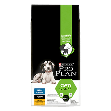Miniatyrbillede 1 af 3: Purina Large Athletic Puppy with OPTISTART 12 kg Hundehvalp Kylling